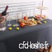 RYB HOME Nappes Etanche de Table - 150 x 213 cm  Gris Rectangulaire Imperméable Anti-tâche pour Cuisine/Salle à Manger/Jardin/Extérieur Intérieur Usage - B07PPDN2LC
